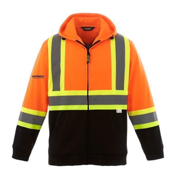 Chandail à capuchon zippé Freedom HiVis pour Adultes - Image 3