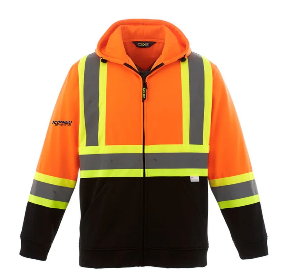 Chandail à capuchon zippé Freedom HiVis pour Adultes