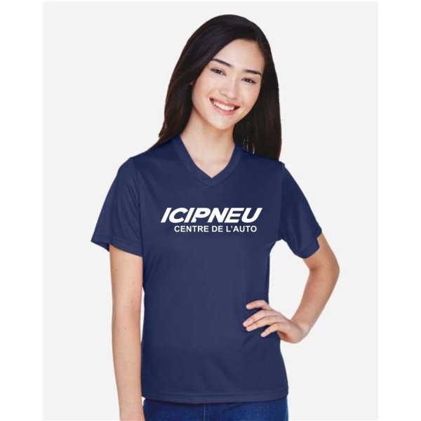 T-shirt Performance à col en V pour Femmes