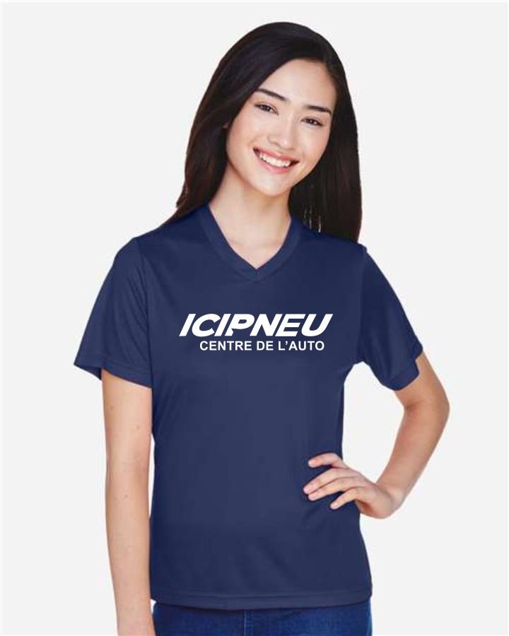 T-shirt Performance à col en V pour Femmes
